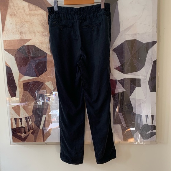 Aritzia Wilfred Casbah Paperbag Pants Black Zipper - Picture 2 of 8